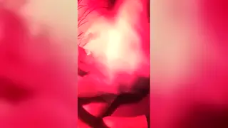 Amateur Shows Off Big Ass in Red Lighting