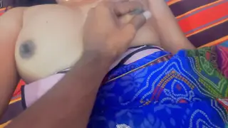 Indian Amateur Couple Fucks Doggystyle Outdoors