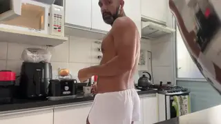 Handsome Guy Streams Live Workout and Solo Show