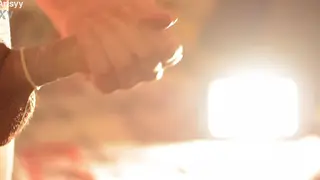 Solo Guy Strokes Big Cock Until Condom Bursts