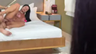 Tattooed Brazilian Bombshells Share a Monster Cock in Threesome