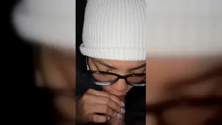 Pregnant Latina Swallows Deep After Outdoor Piss Play