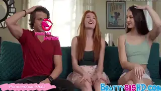Redhead Joins a Threesome and Takes It Doggystyle