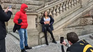 One Woman Takes Three Men in Brutal Anal Gangbang