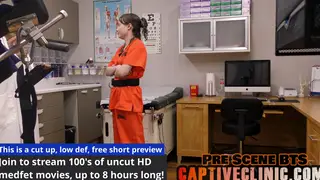 Nurse in Latex Gloves Probes Patient in POV Medical Exam