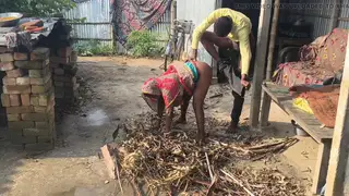 Curvy Indian Wife Enjoys Outdoor Anal and Handjob