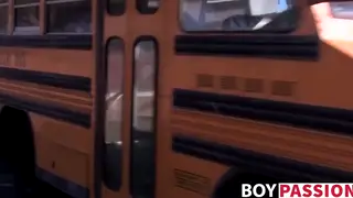Slim Teen Sucks Big Cock and Takes Cum in Mouth