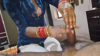 Indian Bhabhi Massage Leads to Anal and Cum in Mouth