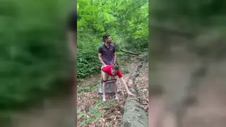 Petite European MILF Takes Anal Outdoors By The River