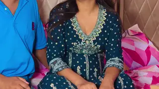 Pregnant Indian Wife Finishes Him by Hand