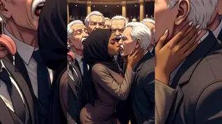 Busty Asian MILFs Surrender to Older Men in a Rough Massage Orgy
