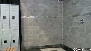 Muscular Jocks Fuck Under Steamy Spray