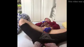 Leather-Clad Soloist Uses Toys to Climax