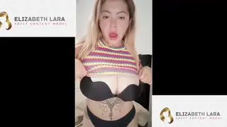 Busty Latina Rides a Toy in Bondage Lingerie