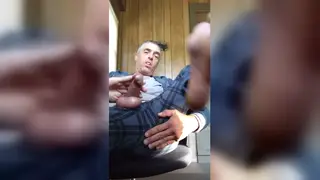 Hairy Daddy Bear Swallows Loads in Group Session