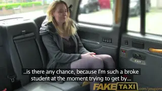 Busty Babe in Heels Rims Driver in Car