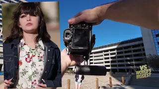 Petite Babe Rides Outdoors Before Doggystyle Cumshot