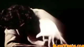 Hairy Vintage Hunk Strokes Thick Cock to Chest Cumshot