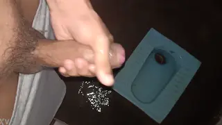Asian Jock Strokes His Hard Cock to Completion