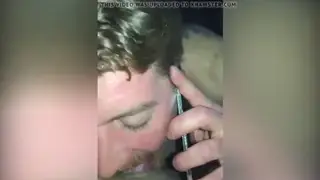 Muscular Hunk Services Big Cock Through Gloryhole