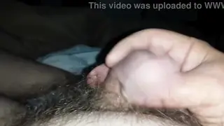 Big-Dicked Guy Enjoys a Slow Handjob Session