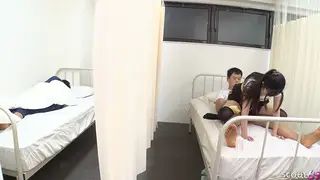Petite Japanese Teen Creampied by Older Doctor in Hospital