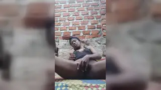 Ebony MILF Masturbates to Orgasm Outdoors