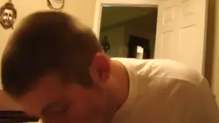 Muscular Hunk Swallows Load In Amateur Blowjob