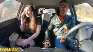 Voluptuous Brunette Student Takes Teacher Deep Outdoors