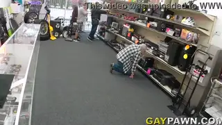 Brunette Guys Share a Threesome Ending in Messy Facials