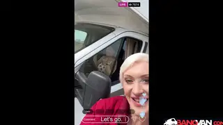 Two Busty MILFs Share a Cock in a Van
