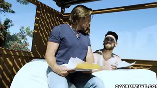Beefy Guys Discover No Blood Tie Then Fuck Bareback