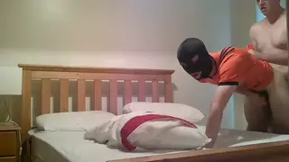 Newlywed European Hunk Takes Bareback Cock