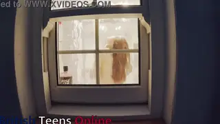 Curvy Neighbour Spied Through Steam-Filled Shower Door