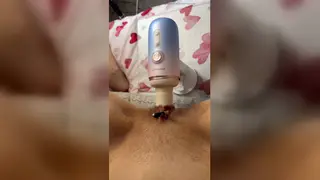 Petite European Teen Tests a Fucking Machine on Webcam