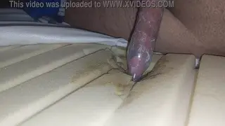 Solo Guy Humps the Mattress and Fills a Condom
