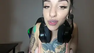 Tattooed European Teen Guides Her First JOI Session