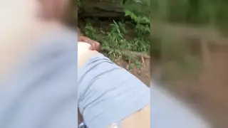 Bi Couple Shares Outdoor Blowjob While Husband Watches