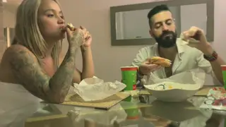 Blonde and Latina Share a Threesome Climax