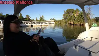 Argentinian BBW Enjoys Outdoor Toy Play on a Boat