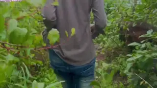 Indian Babe Squirts and Pisses Outdoors for Boyfriend