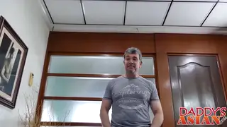 Asian Pair Welcomes Mature Man for Intense Threesome