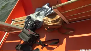 Voluptuous Mature Woman Enjoys Interracial Creampie on Boat