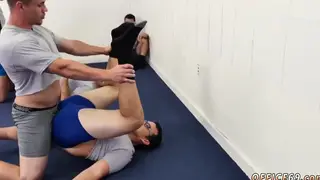 Arab Men Share Bareback Threesome in Gym Setting
