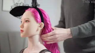Man Enjoys Doll in Doggystyle and Missionary on Bed