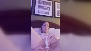 Inked Wife Vibrates Herself to a Shaking Climax