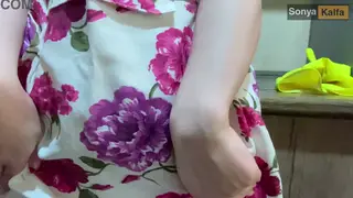 Voluptuous Stepmom Seduces Stepson in Kitchen