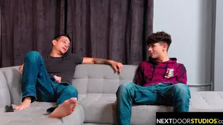 Stepbrothers Explore Rimming and Deepthroat Passion