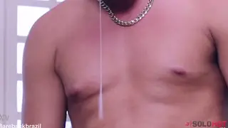 Chubby Guy Strokes His Thick Cock Solo