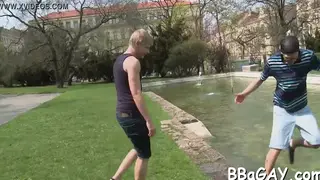 Muscular Stud Worships a Thick BBC in POV Blowjob